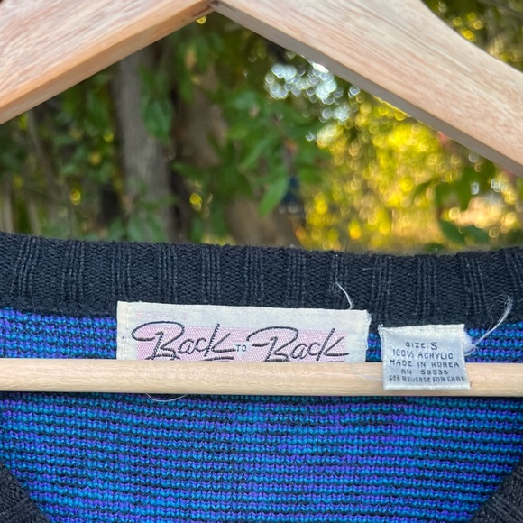 Vintage 80’s Back to Back Sweater - Picture 2 of 4